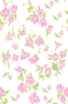 水彩手绘碎花印花