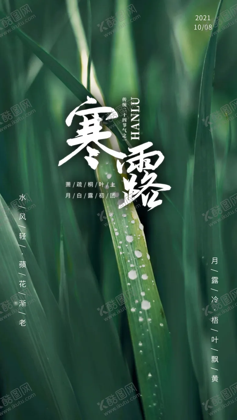 编号：94716309190234414089【酷图网】源文件下载-寒露海报