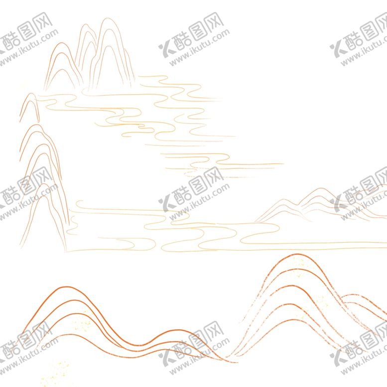 编号：14837810302054321625【酷图网】源文件下载-线条山