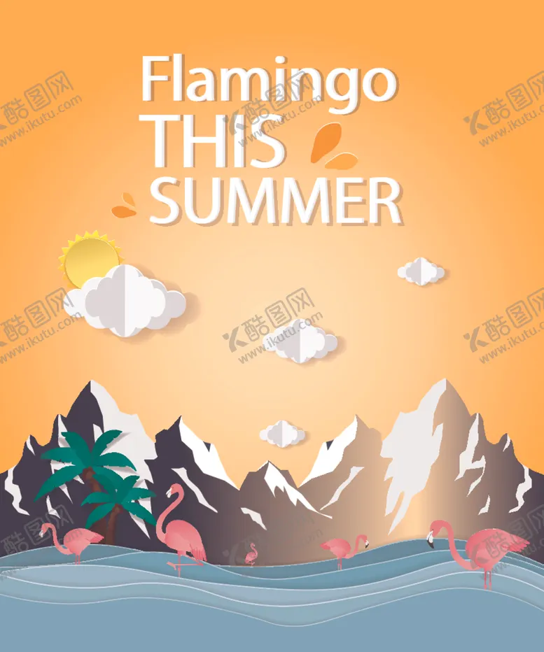 编号：44265509292100592608【酷图网】源文件下载-剪纸风格风景