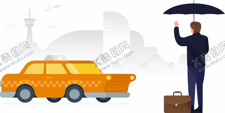 编号：89547609130103360735【酷图网】源文件下载-矢量交通人物插画汽车商务