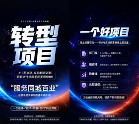 转型项目招商海报