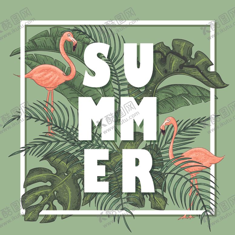 编号：40747410140812037794【酷图网】源文件下载-夏日植物树叶装饰图案