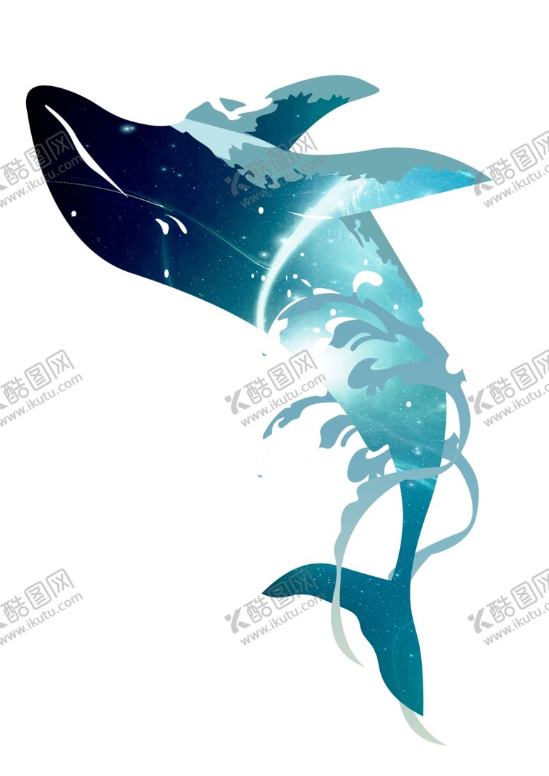 编号：72404606190542214346【酷图网】源文件下载-卡通漫画鲸鱼底色背景墨迹