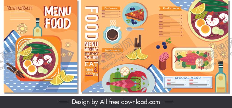 编号：33814310190202061030【酷图网】源文件下载-食物菜单