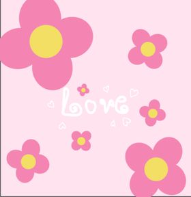 手绘小清新花朵