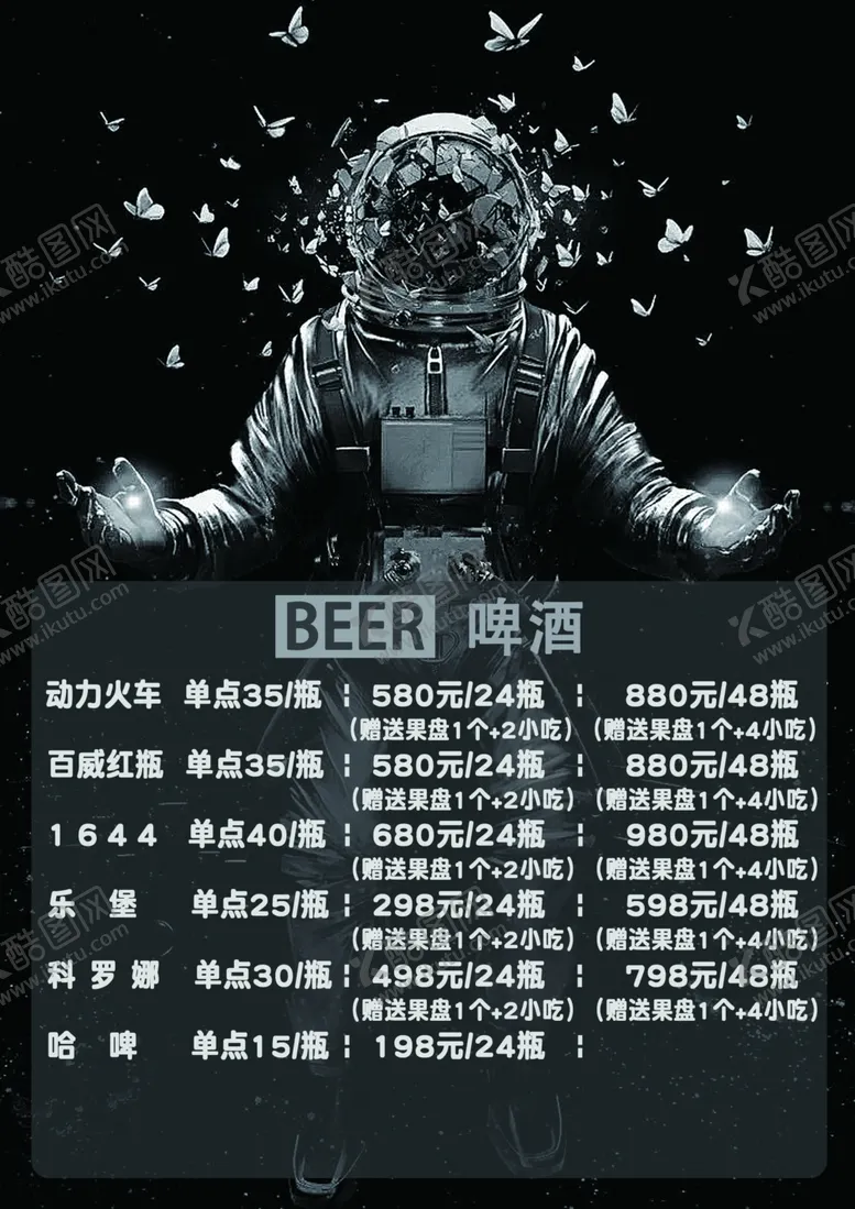 编号：85291009151301029725【酷图网】源文件下载-酒吧酒水单