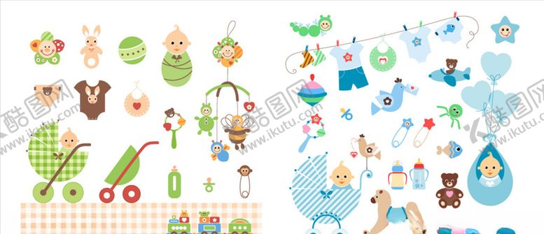 编号：71372809131641527681【酷图网】源文件下载-卡通手绘婴儿用品