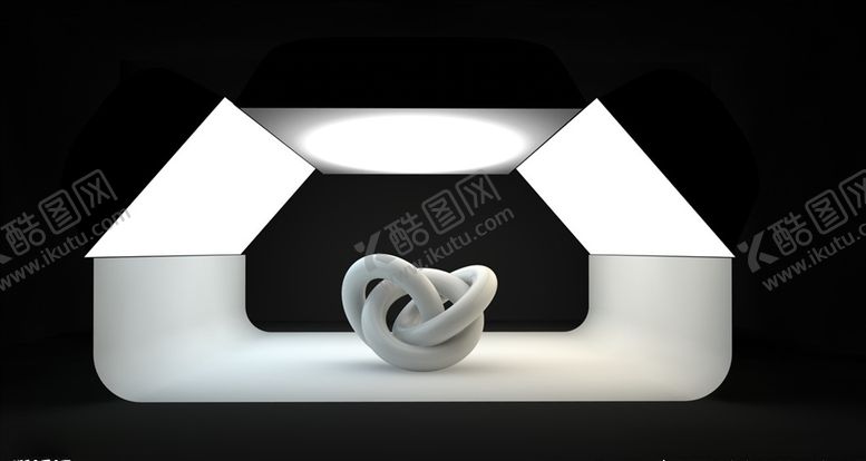 编号：14637909300026296588【酷图网】源文件下载-C4D模型摄影棚产品场景布光