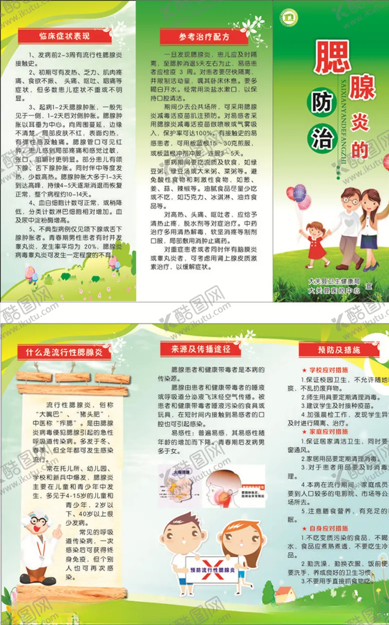 编号：64143206260604036453【酷图网】源文件下载-腮腺炎的预防