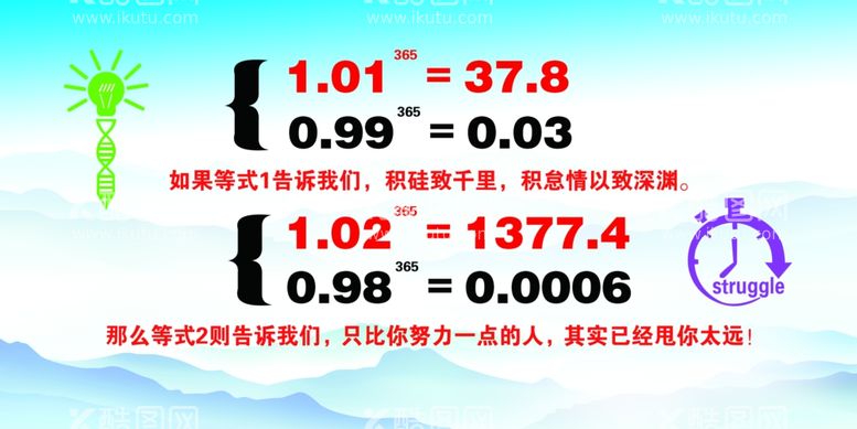 编号：27995411290329112047【酷图网】源文件下载-努力公式