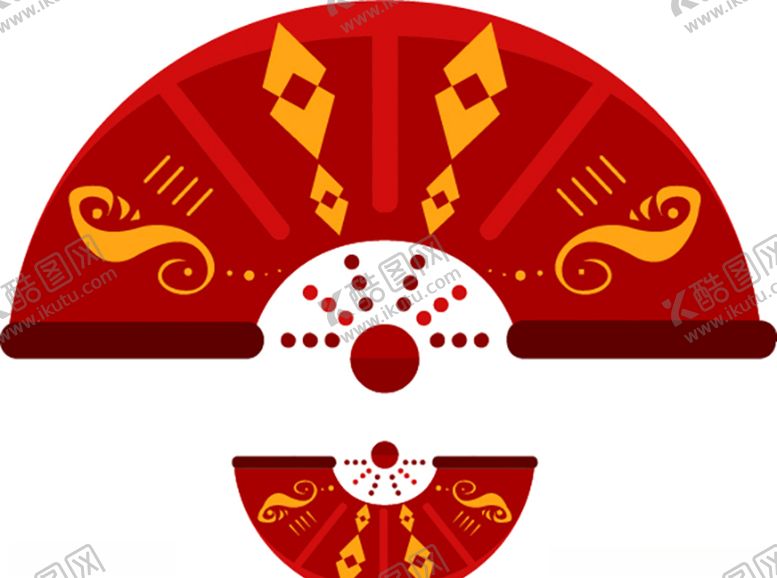 编号：13689407051833202243【酷图网】源文件下载-中国风古典扇子