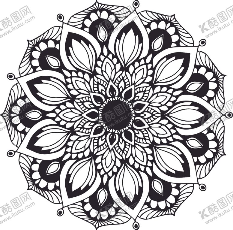 编号：26748509090521567631【酷图网】源文件下载-曼陀罗花纹