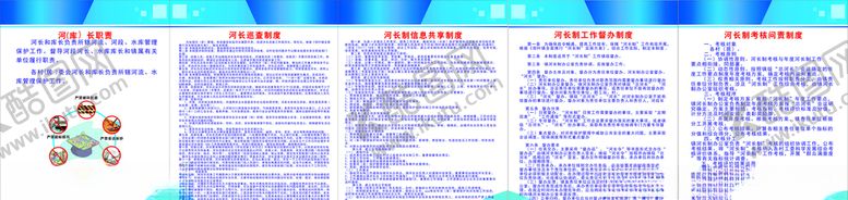 编号：29460509120454126235【酷图网】源文件下载-河长制职责公告栏