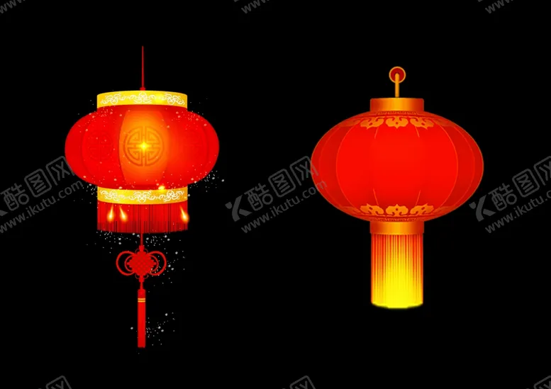 编号：47327206262038141660【酷图网】源文件下载-灯笼静止中国结点缀素材