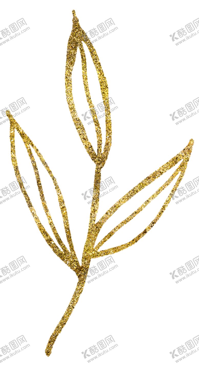 编号：71859410290247508697【酷图网】源文件下载-金色线条植物图案