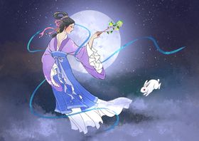 中秋节嫦娥奔月