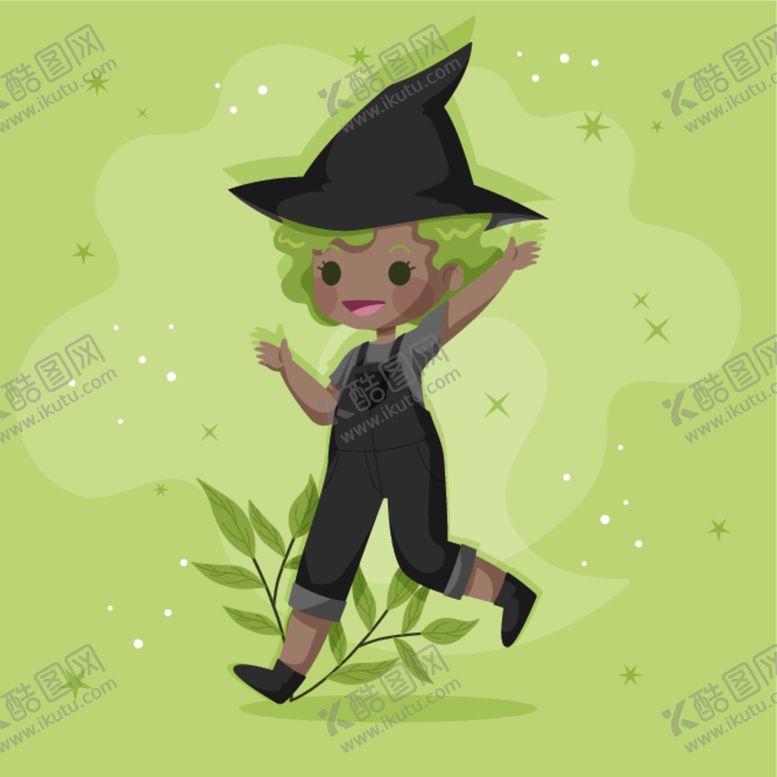 编号：77817512071745544567【酷图网】源文件下载-卡通魔女