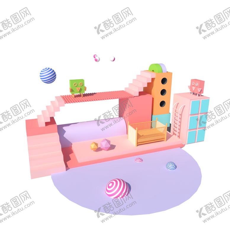 编号：96086407010313076979【酷图网】源文件下载-电商产品展示柜3D详情页