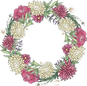 手绘花
