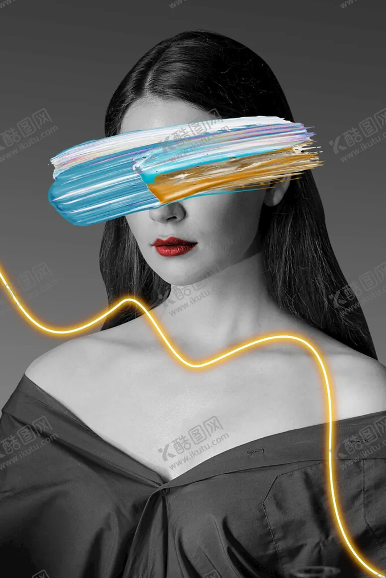 编号：73269009300459455281【酷图网】源文件下载-轻奢美女玄关装饰画