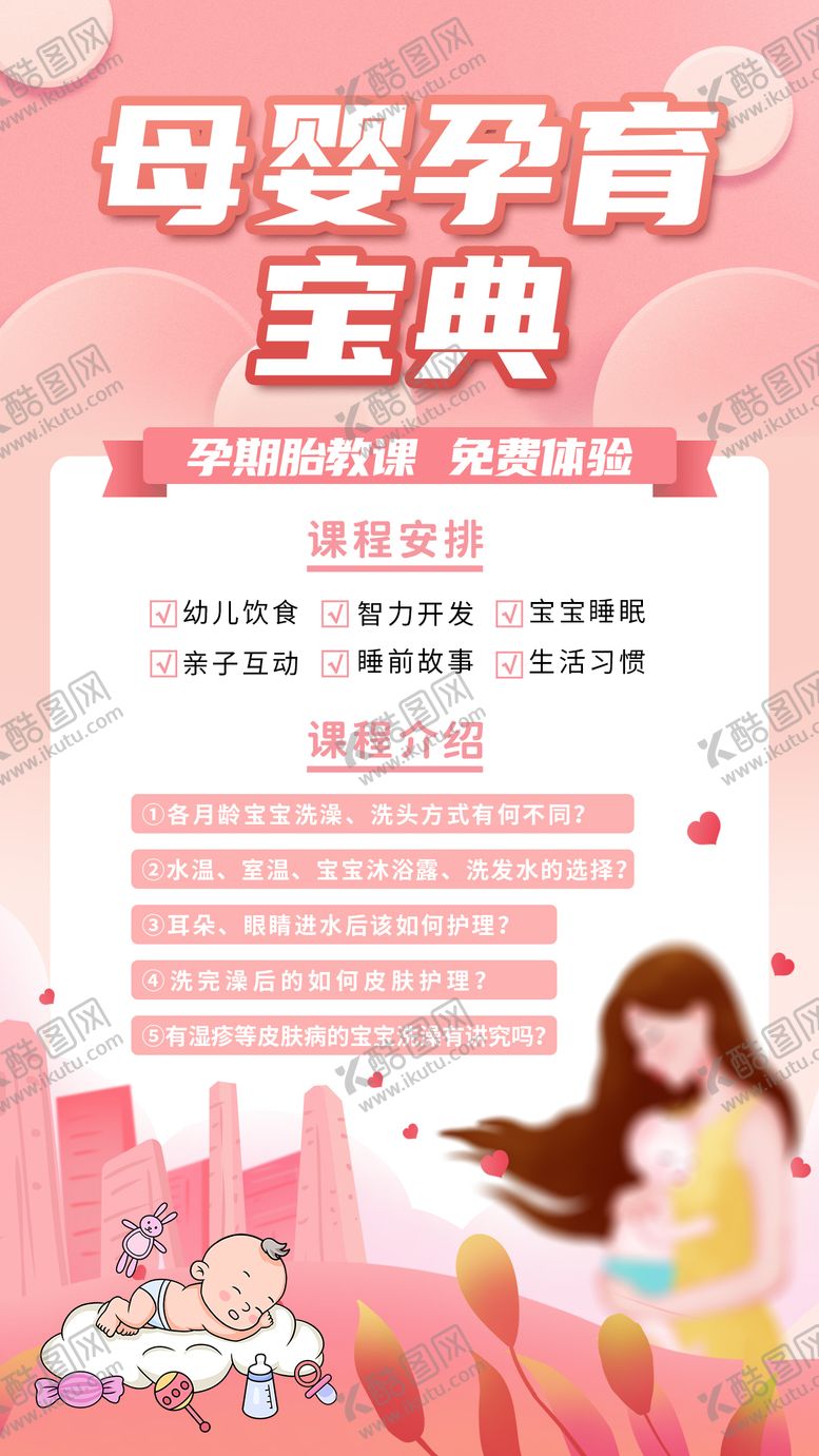 编号：97750611211045155254【酷图网】源文件下载-母婴孕育知识海报