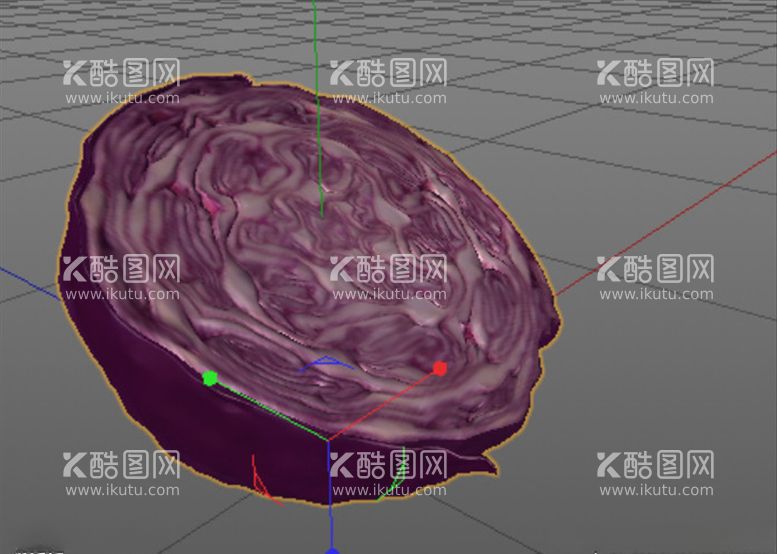 编号：70057503141157312374【酷图网】源文件下载-C4D模型紫甘蓝