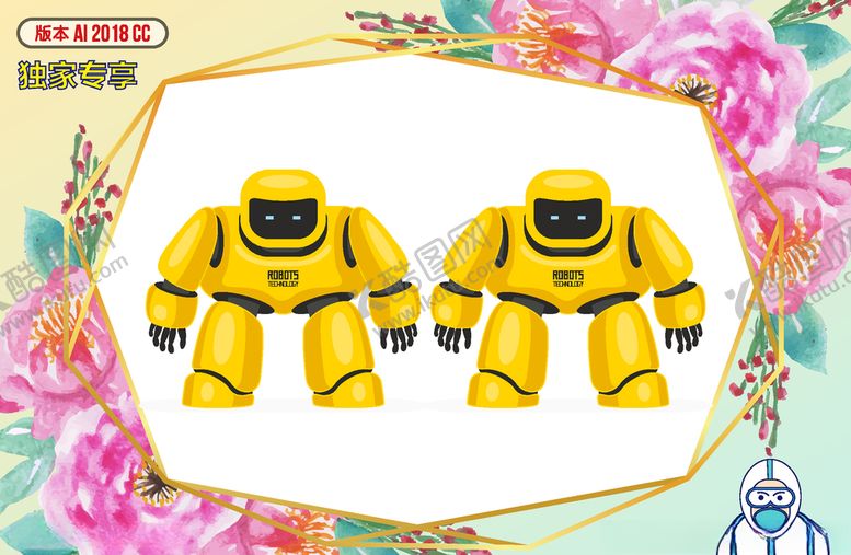 编号：78553010290030376520【酷图网】源文件下载-卡通机器人