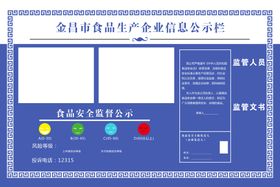 食品安全信息公示栏