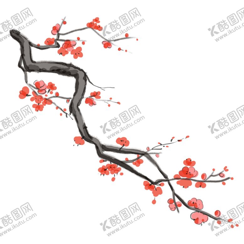 编号：84888605161452311532【酷图网】源文件下载-中国风水墨梅