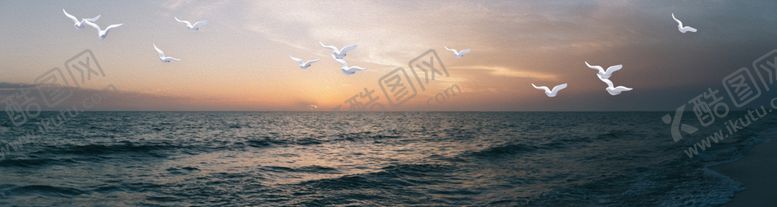 编号：21223709241104227919【酷图网】源文件下载-欧式大海风景横幅床头画