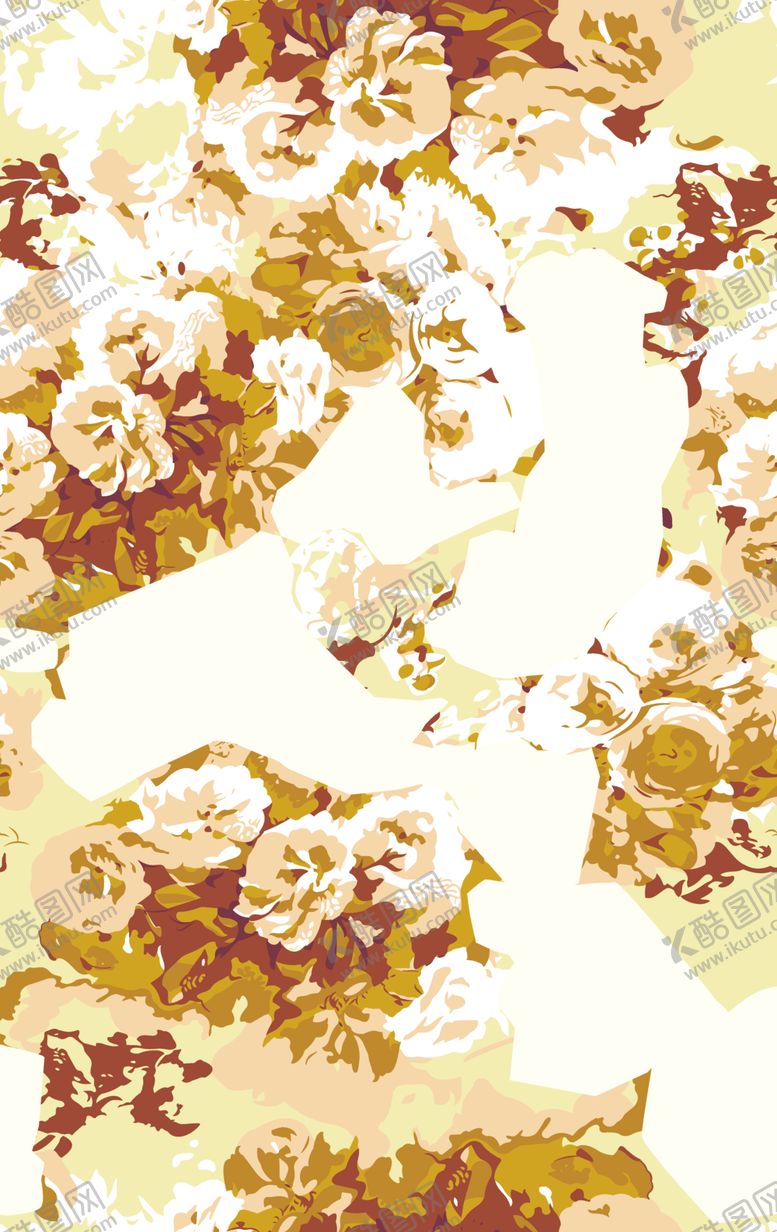 编号：72556304101516183182【酷图网】源文件下载-小碎花水彩花手绘花大花