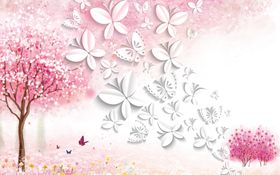 花朵背景墙