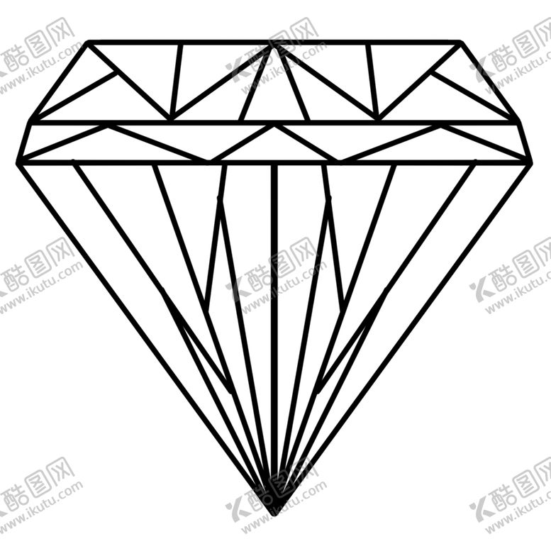 编号：30357210121347194492【酷图网】源文件下载-手绘钻石宝石水晶珠宝免扣素材