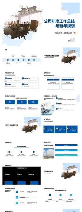 公司年度工作总结PPT