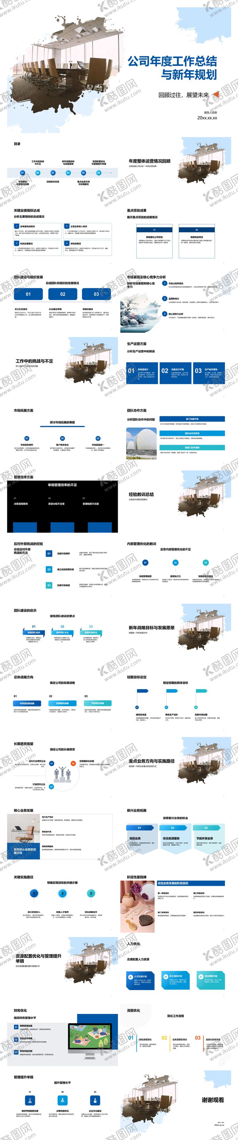编号：20152302210205332969【酷图网】源文件下载-公司年度工作总结PPT