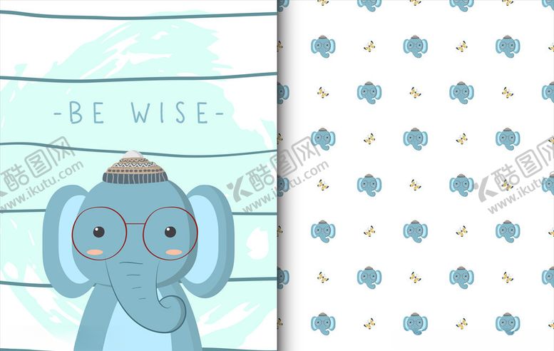 编号：59593710050824261228【酷图网】源文件下载-大象印花