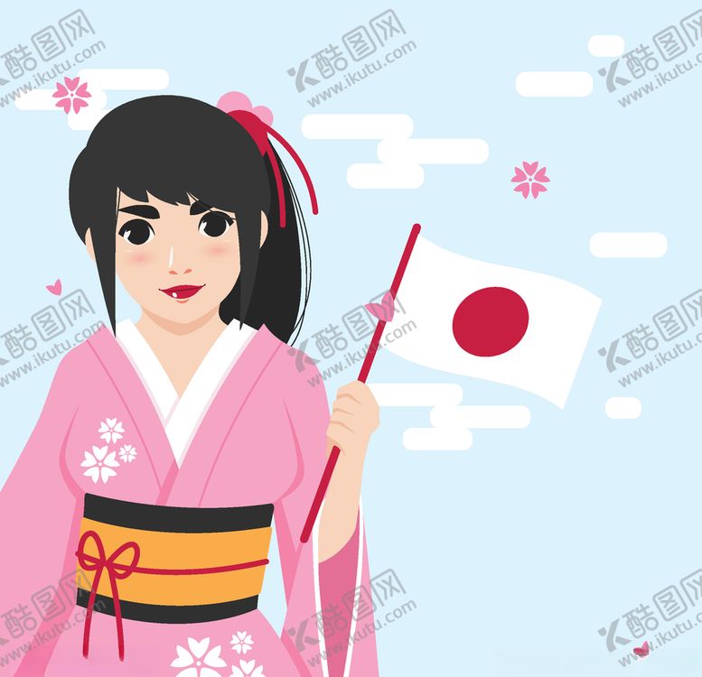 编号：24916809201522089629【酷图网】源文件下载-日式和服女孩