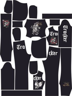 定位花数码玫瑰字母骷髅