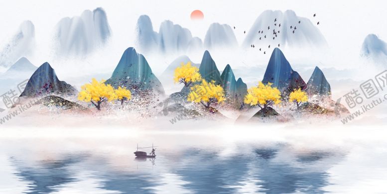 编号：69686909280817205961【酷图网】源文件下载-中式山水
