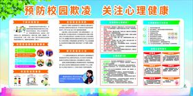 校园心理健康校园欺知识宣传海报