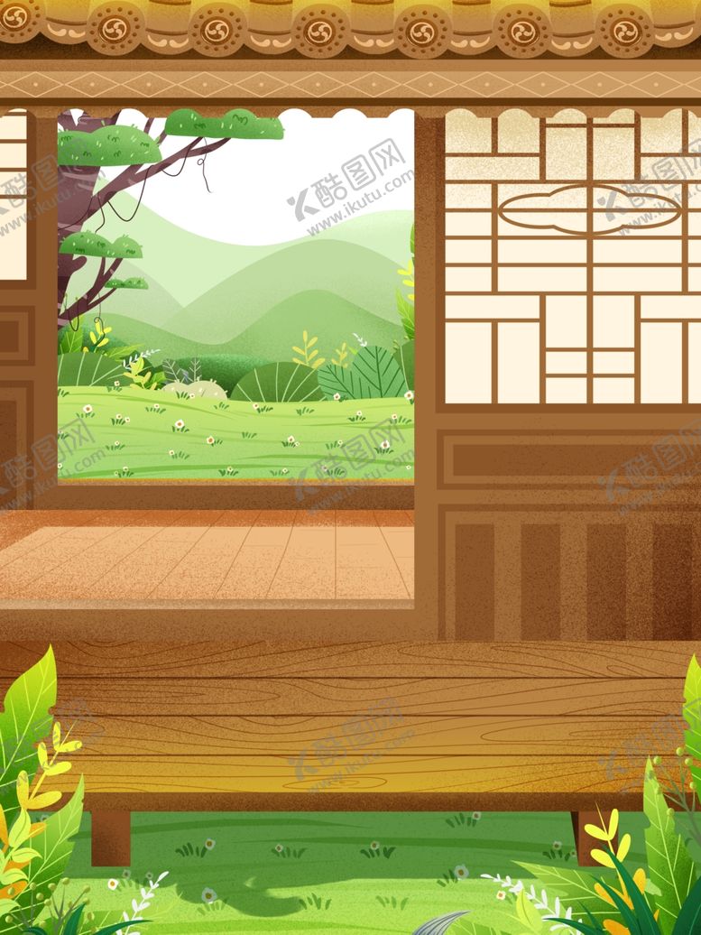 编号：70725109280706127820【酷图网】源文件下载-卡通古代房子室内