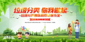垃圾分类海报回收保护环境管理