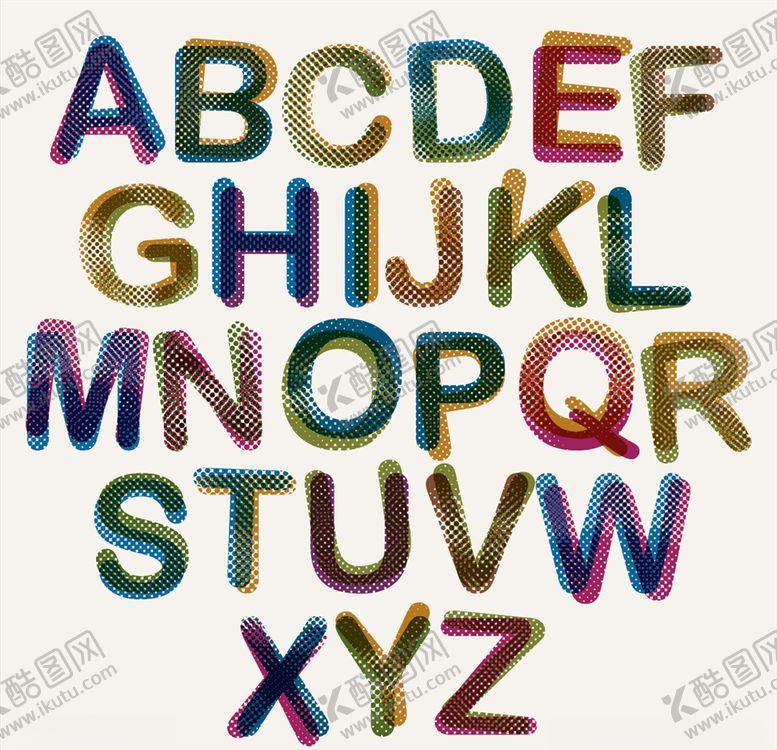 编号：55005009131817292973【酷图网】源文件下载-卡通字母