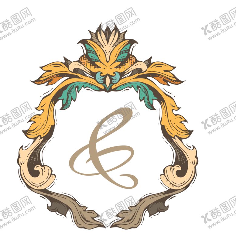 编号：34620509182210251608【酷图网】源文件下载-欧式花纹标签