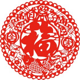 编号：12635709230116258172【酷图网】源文件下载-中国新年春节虎年福字新年快乐