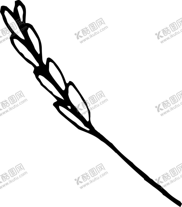 编号：94138310042337071907【酷图网】源文件下载-手绘植物枝干