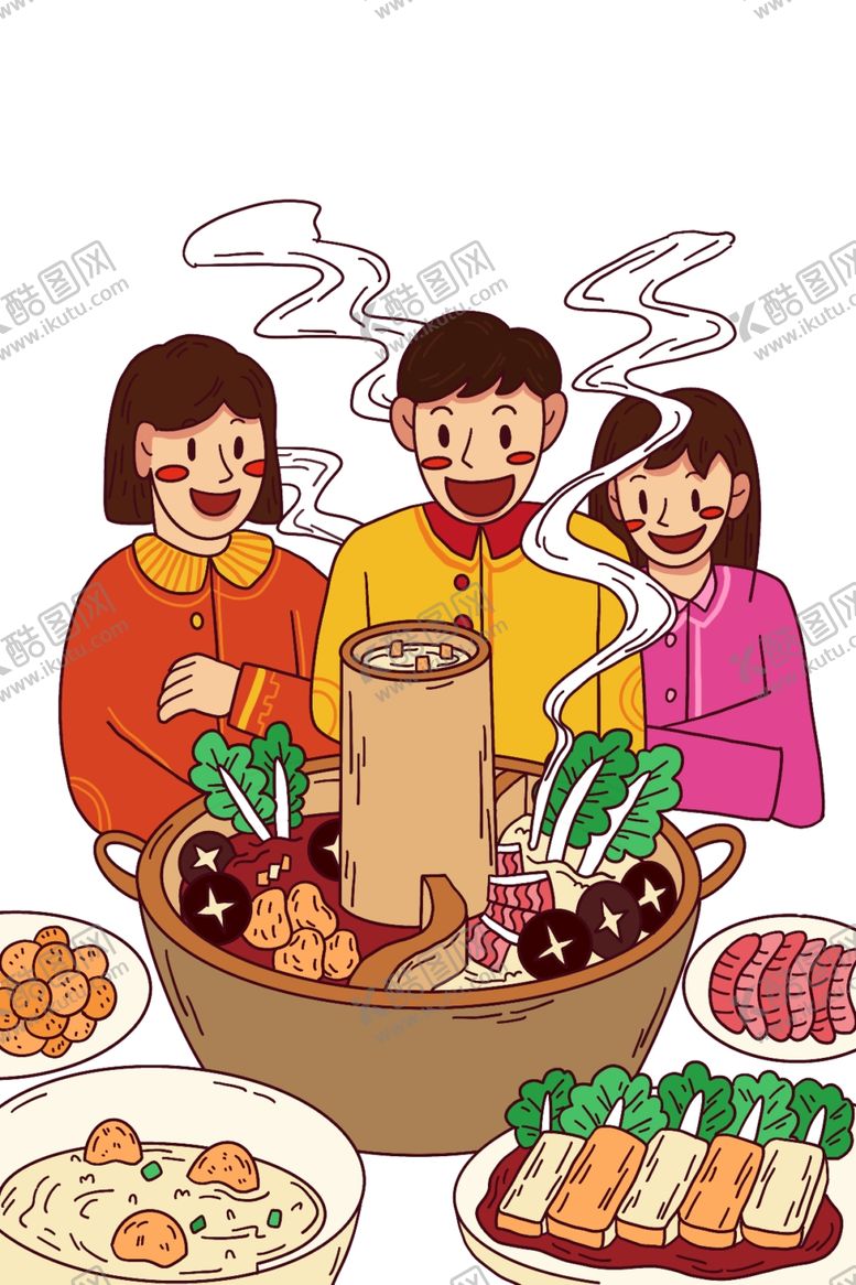 编号：53192910311959514782【酷图网】源文件下载-火锅插画