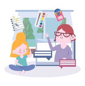 手绘可爱女生