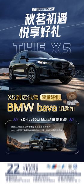 宝马BMWX5亮点海报